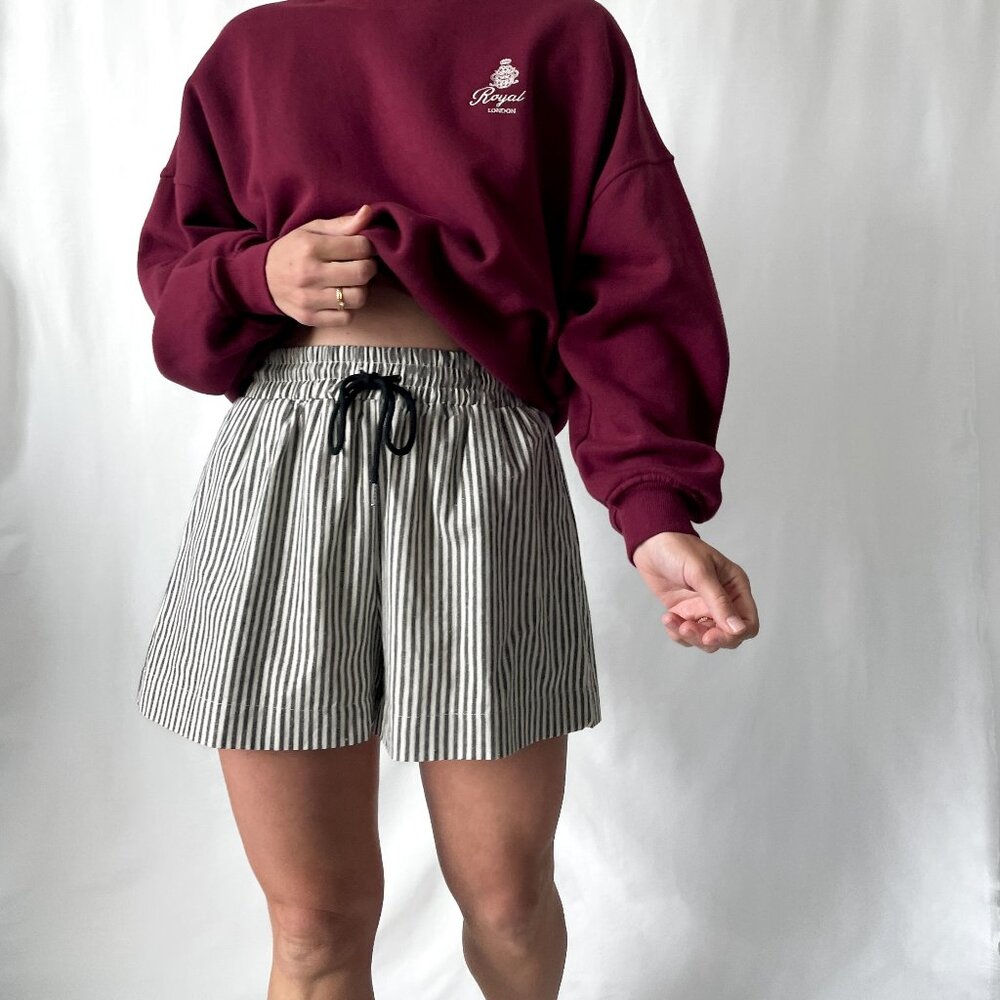 By Together Striped Drawstring Boxer Shorts